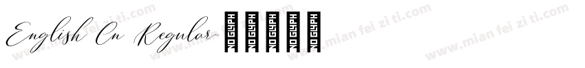English Cn Regular字体转换